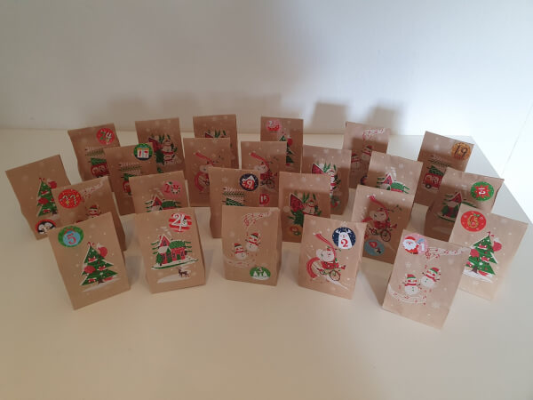 Pre-order Adventskalender zakjes