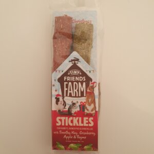 Tiny Friends Farm Russel Rabbit Christmas stickles Appel, Cranberry
